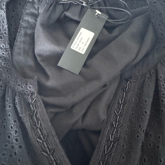 NWT Love Sam Elegant Black Midi Dress - Picture 9 of 9